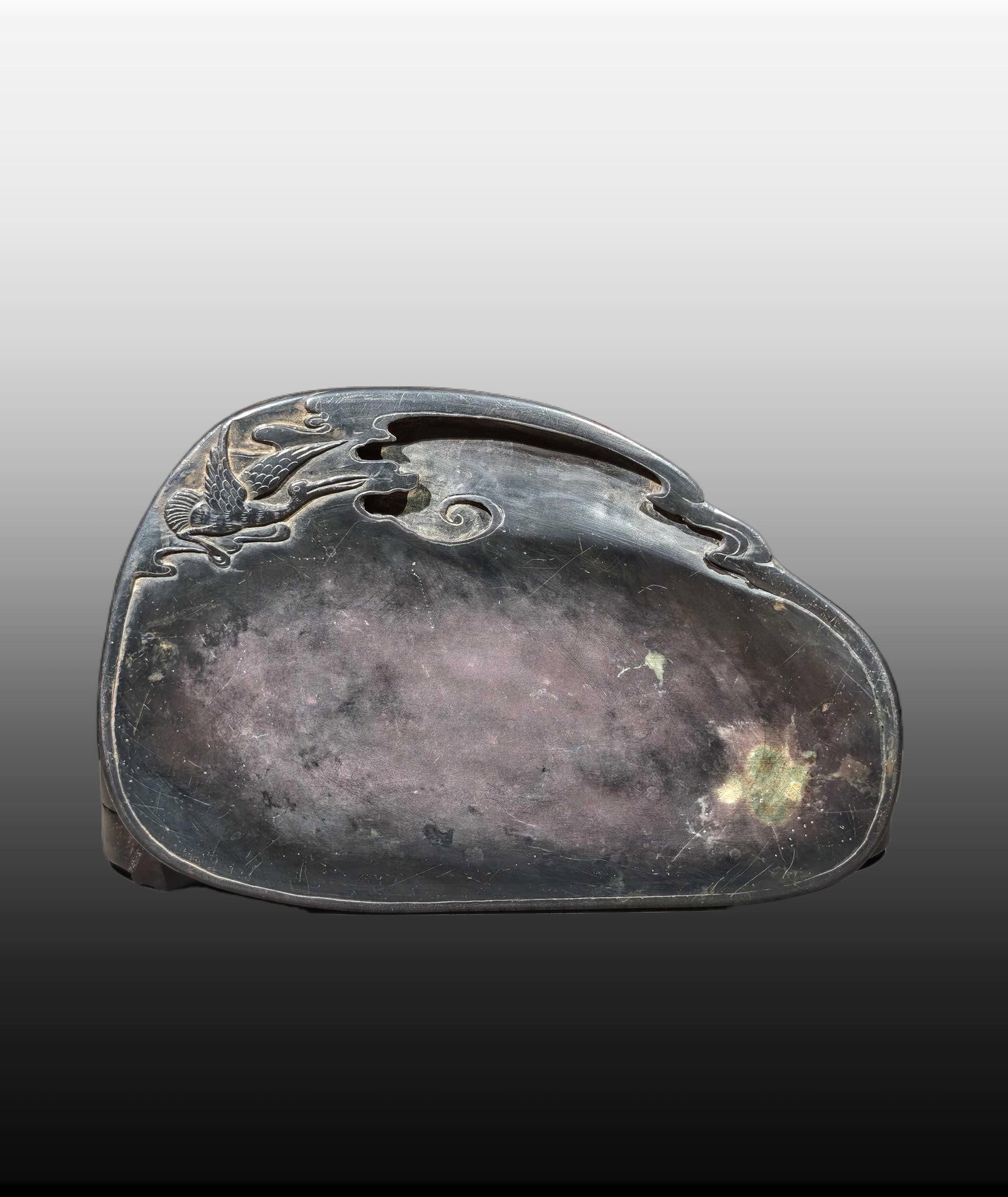 A Exquisite Bats and Peach Pattern Inkstone - 6