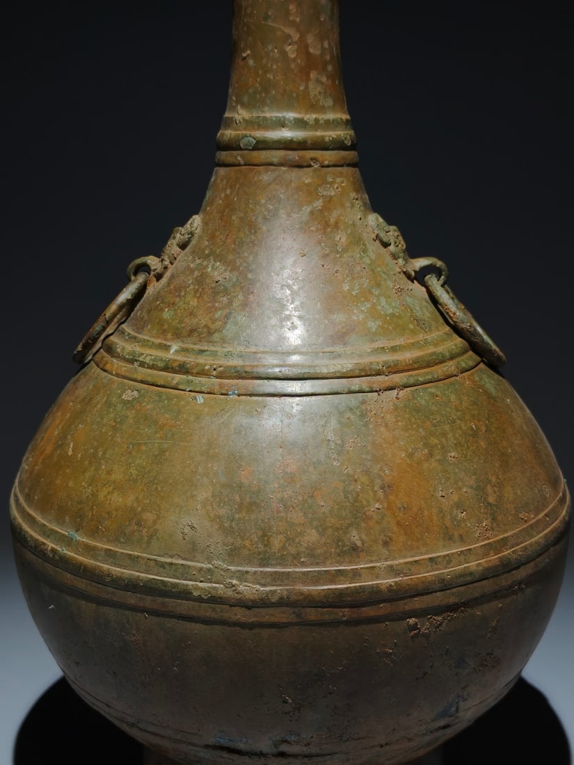 A Exquisite Bronze String Pattern Vase - 2
