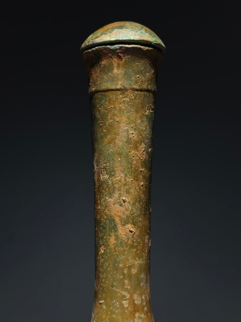 A Exquisite Bronze String Pattern Vase - 3