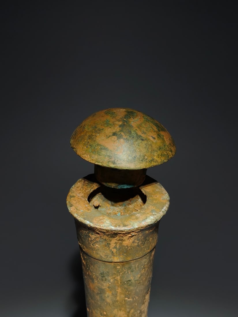 A Exquisite Bronze String Pattern Vase - 7
