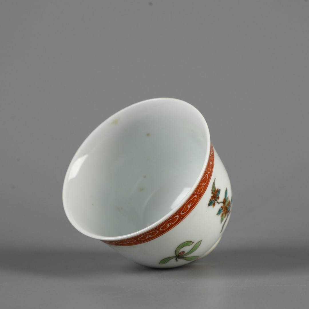 A Exquisite Wucai Flower Pattern Cup - 4