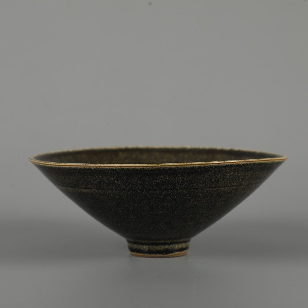 A Exquisite Black Glazed Bowl: A Exquisite Black Glazed Bowl,Song Dynasty, China,Size:2.4inx6.1in 黑釉碗,中国宋代