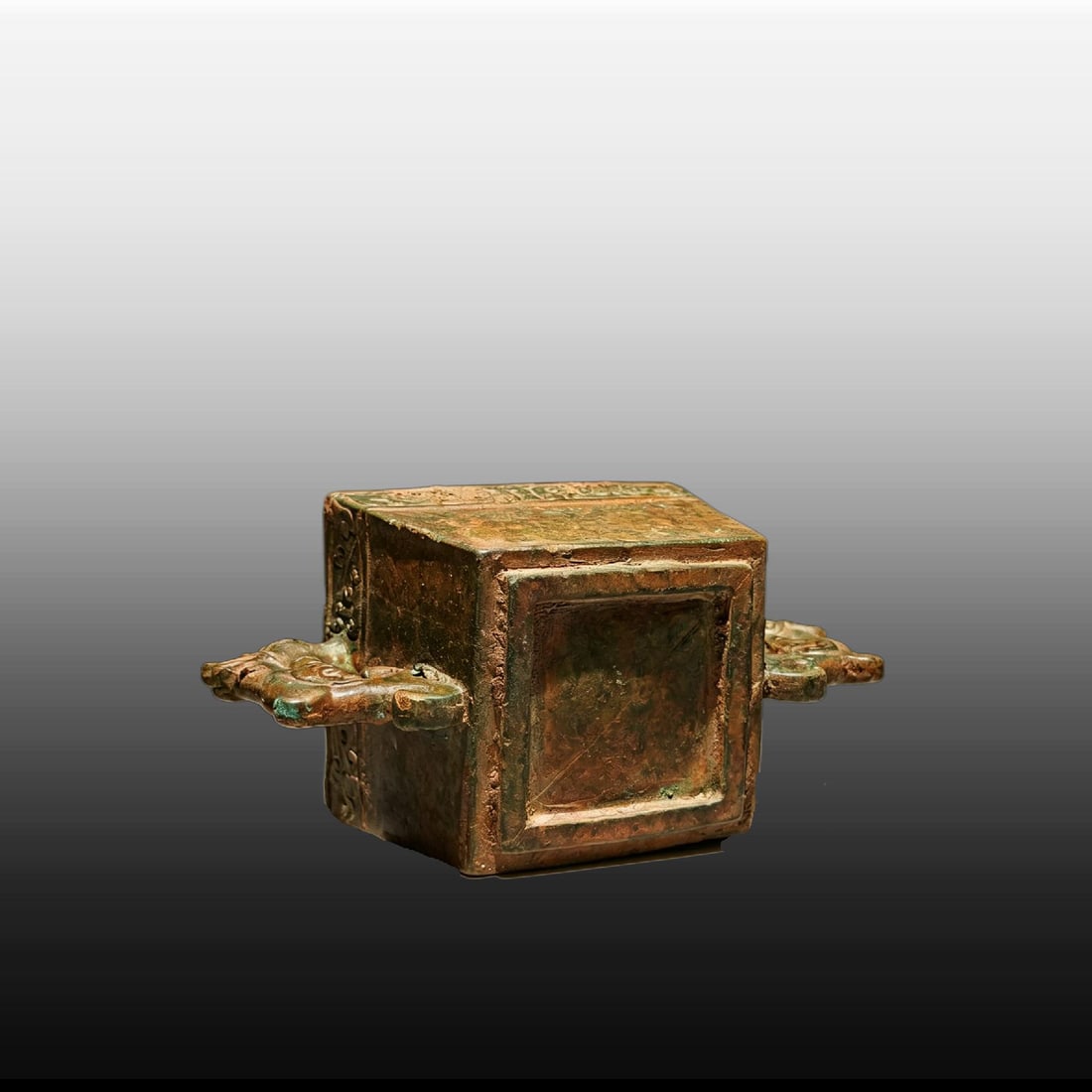 A Exquisite Bronze Auspicious Cloud Pattern Cup - 7
