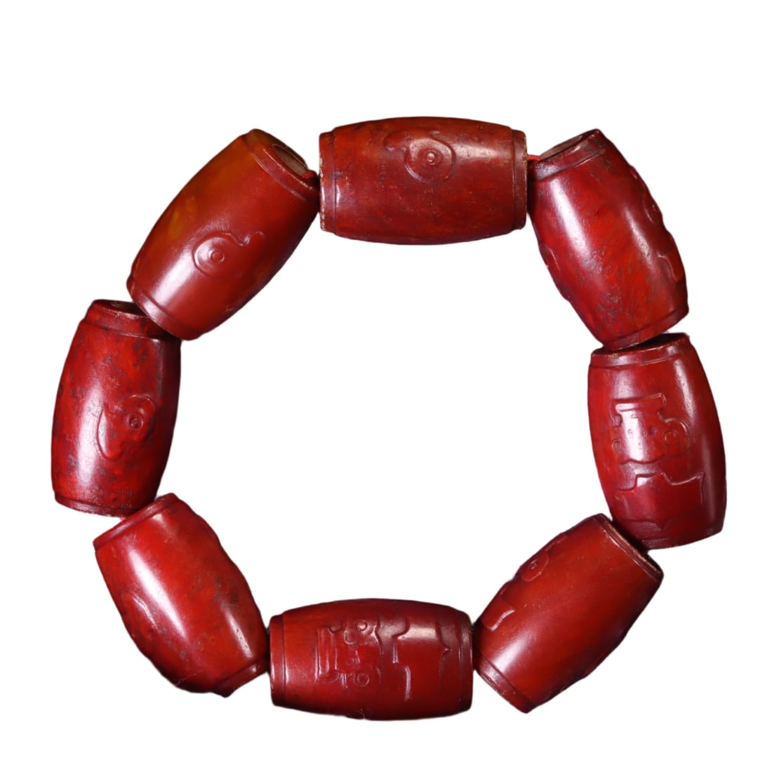 A Exquisite Gaogu Jade Bracelets: A Exquisite Gaogu Jade Bracelets,Ancient Time, China,Size:1inx0.6in,Weight:86g 高古玉手链,远古时期