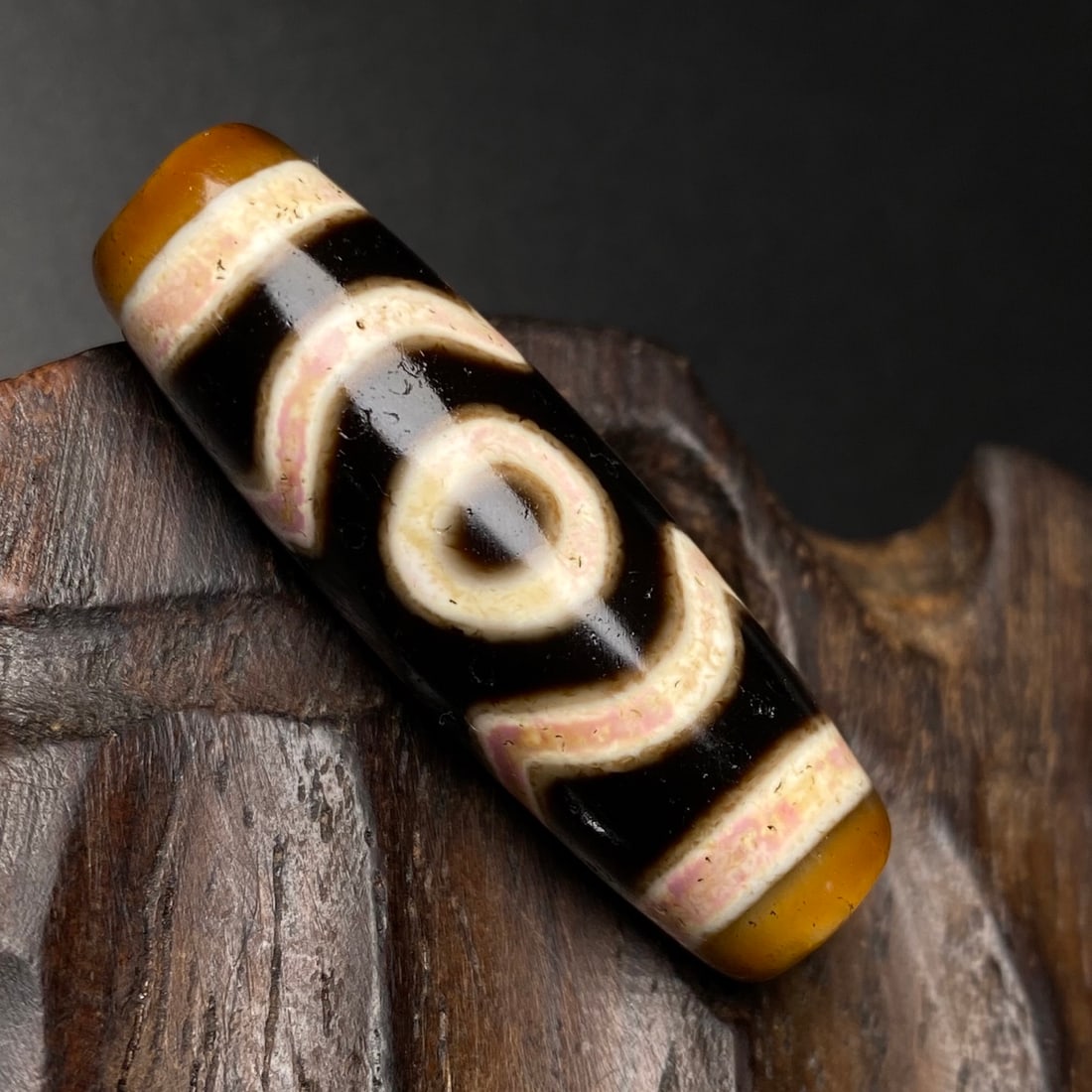 A Exquisite Three-eye Dzi bead - 2