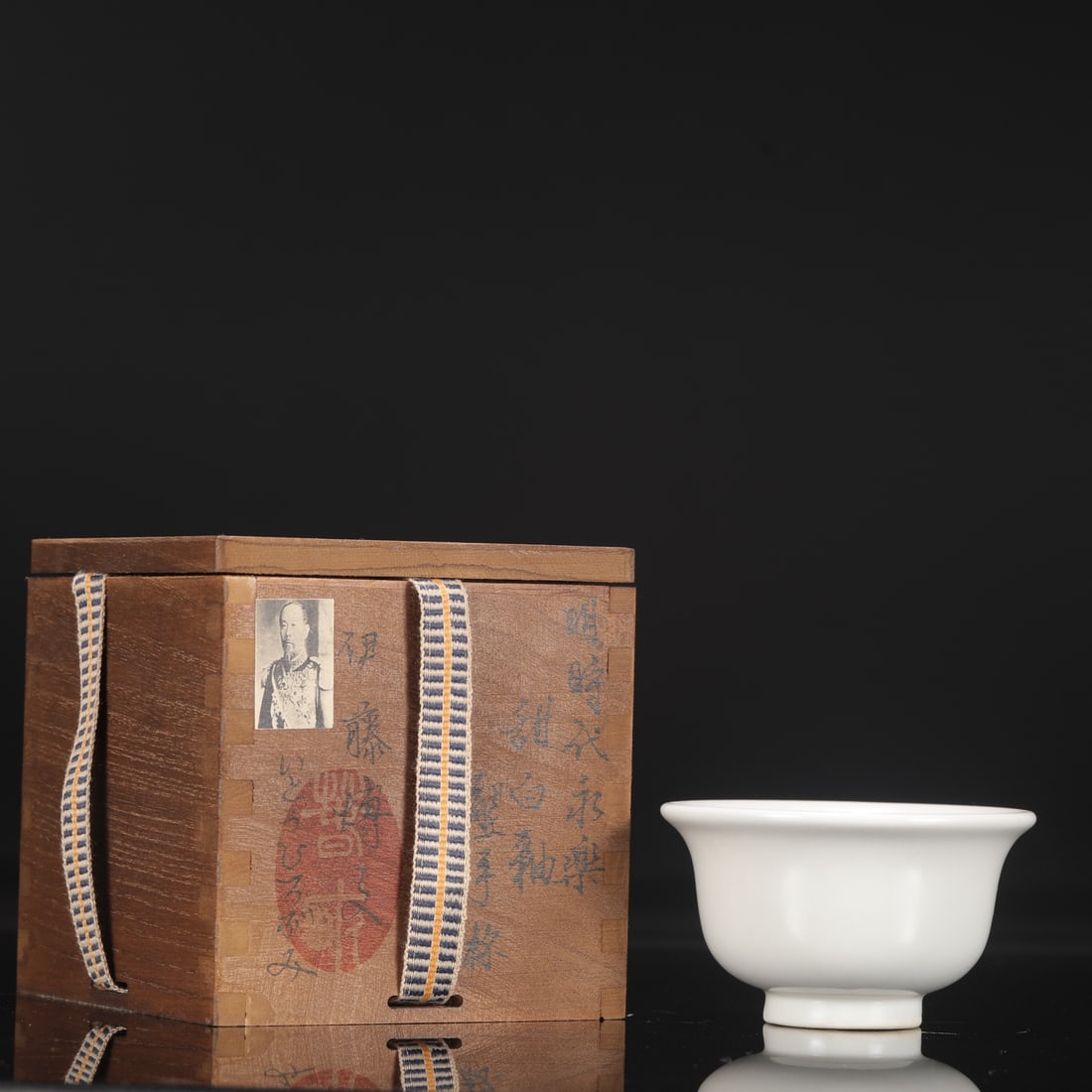 A Exquisite Sweet white glaze Cup: A Exquisite Sweet white glaze Cup,Ming Dynasty, China,Yongle Four-character Mark,Size:2.2inx3.7in
