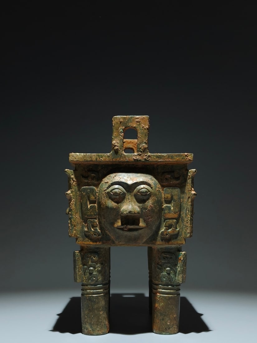 A Exquisite Bronze Beast-Face Pattern Censer - 5