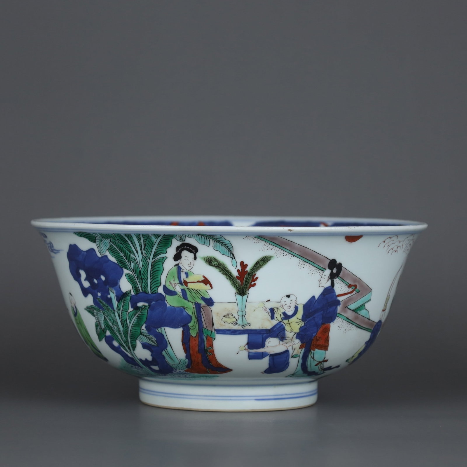 A Exquisite Doucai Figures Pattern Bowl - 2