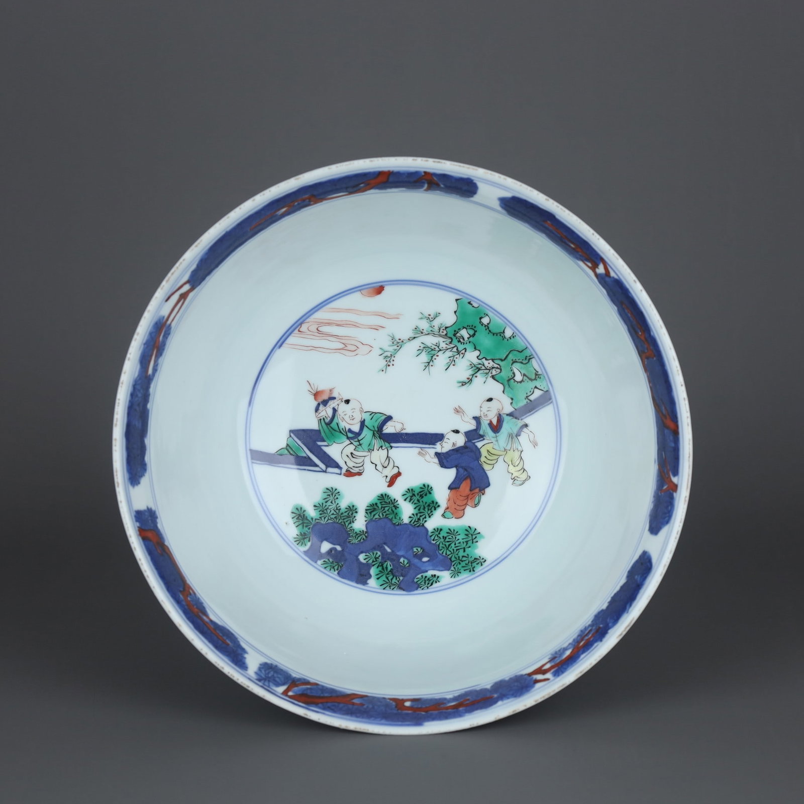 A Exquisite Doucai Figures Pattern Bowl - 4