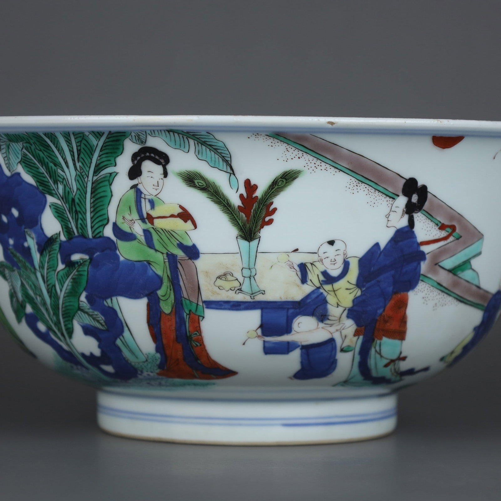 A Exquisite Doucai Figures Pattern Bowl - 5