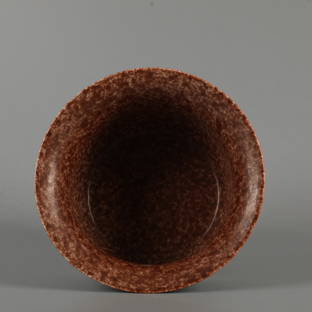 A Exquisite Iron-Red Dragon Pattern Basin - 8