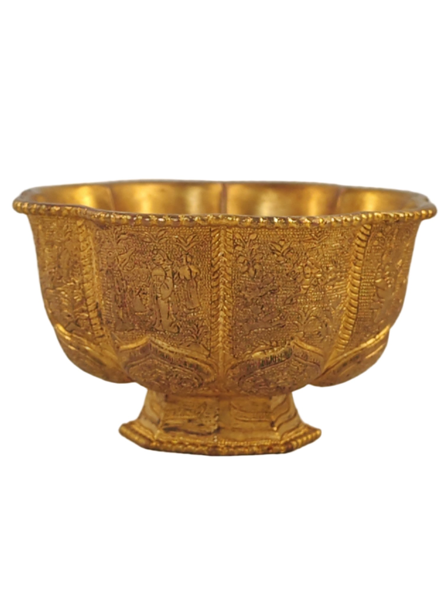 A Exquisite Gilt Bronze Figures Pattern Cup - 3