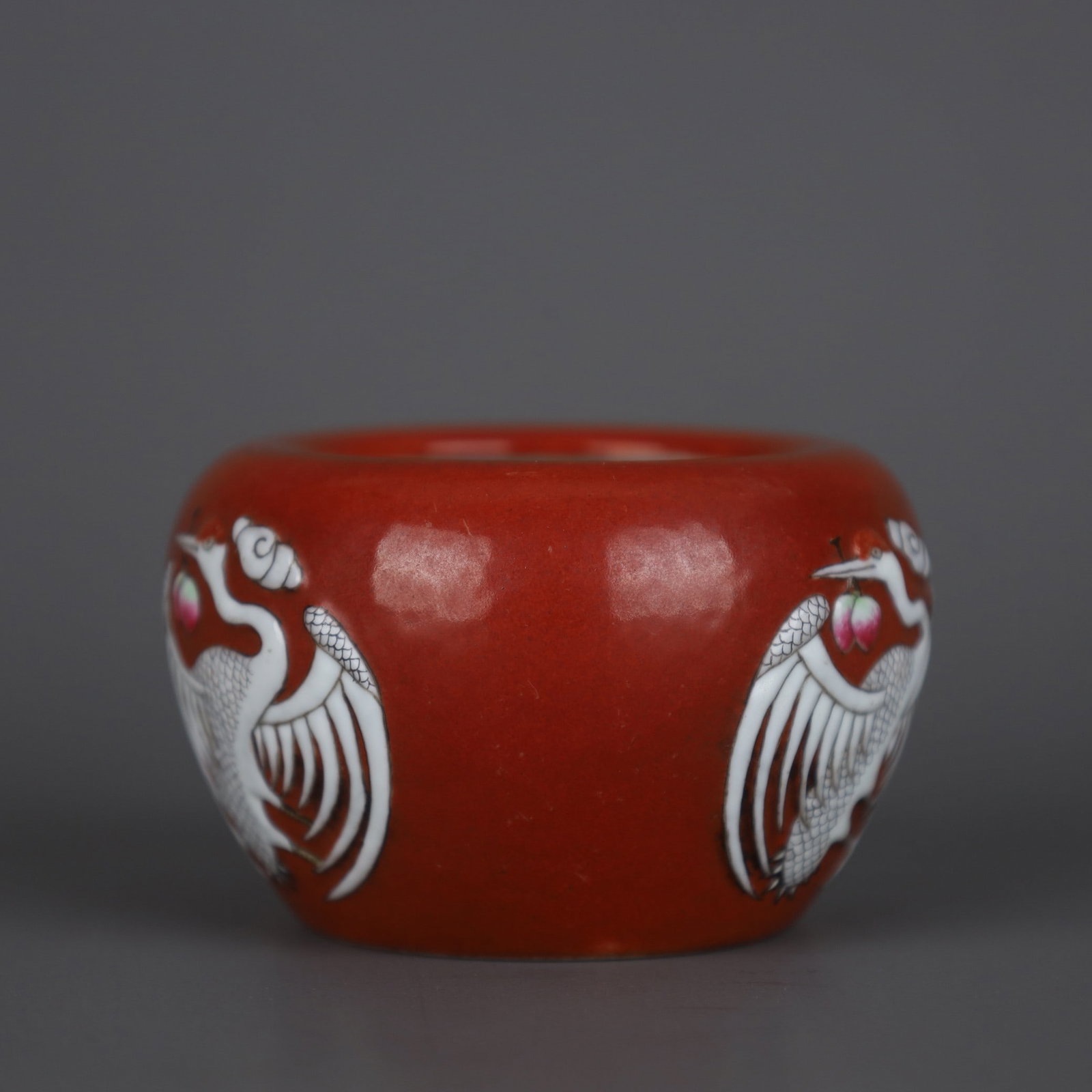 A Exquisite Iron-Red Phoenix Pattern Brush Washer - 2