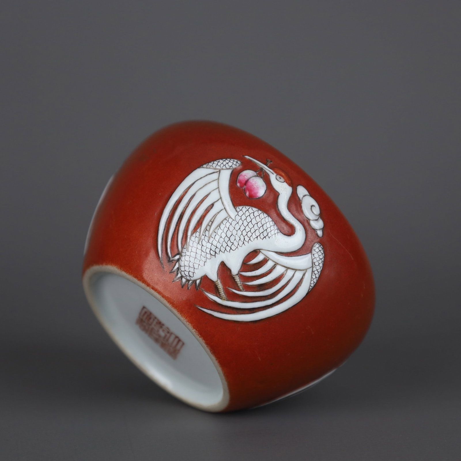 A Exquisite Iron-Red Phoenix Pattern Brush Washer - 6