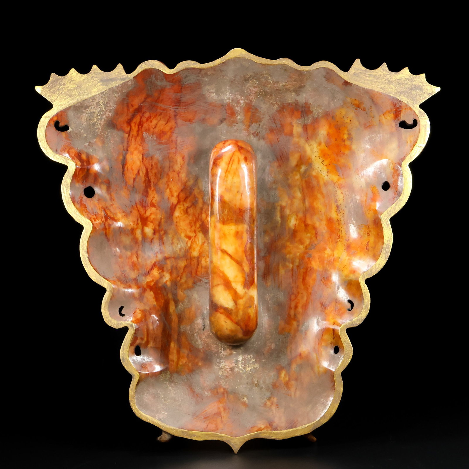 A Exquisite Hotan Jade Beast-Face Pattern Shield - 8