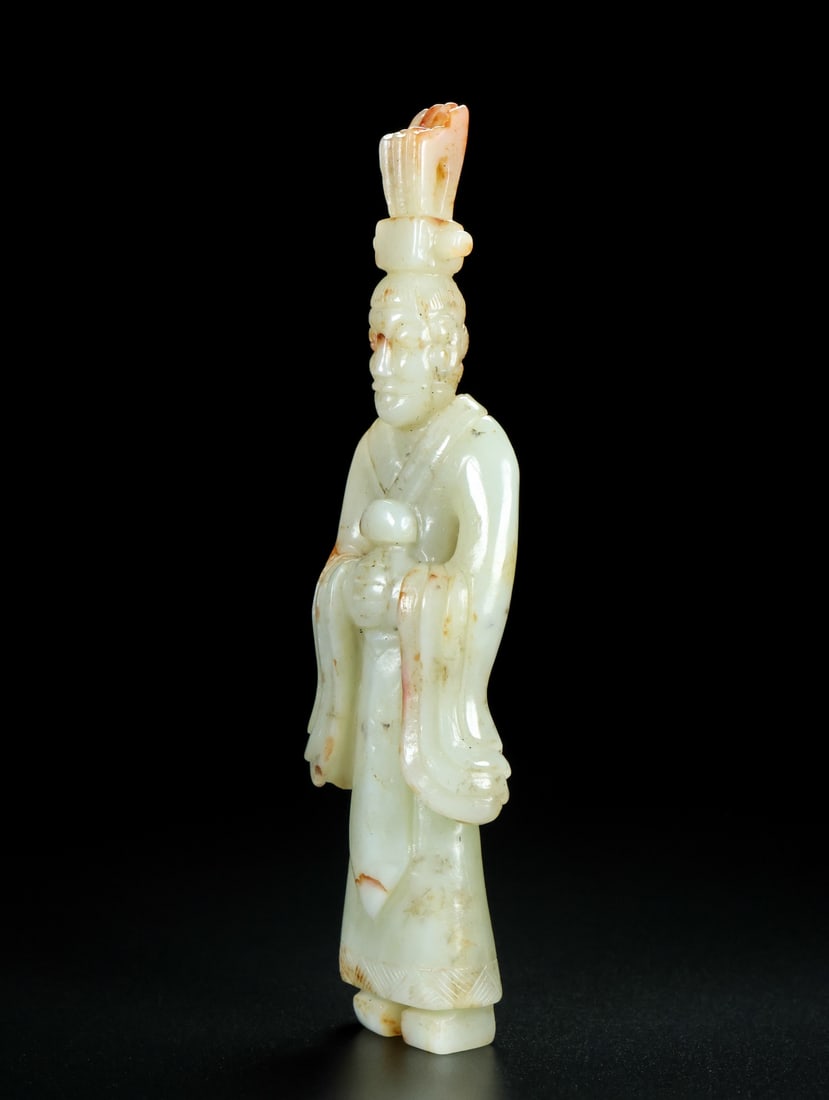 A Exquisite Hotan Jade Figures - 3