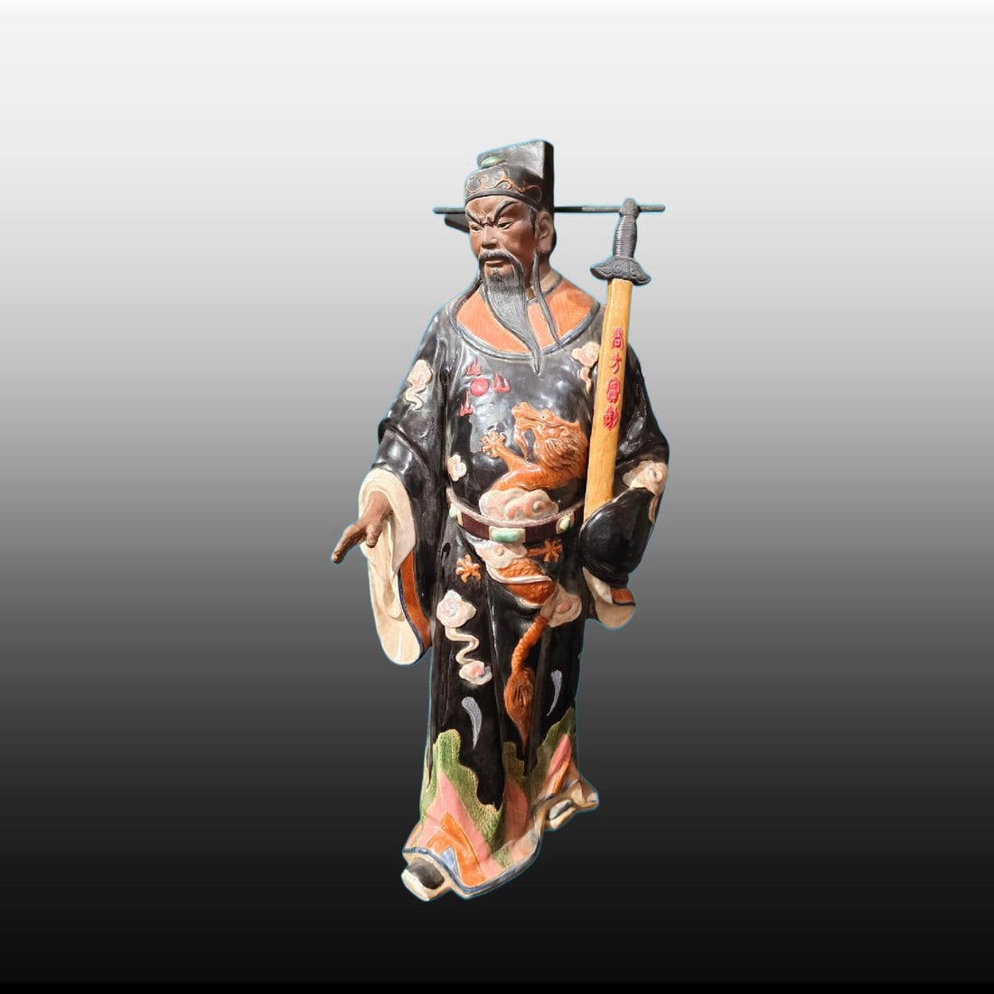 A Exquisite Shiwan Porcelain Figures Ornament (1 of 8)