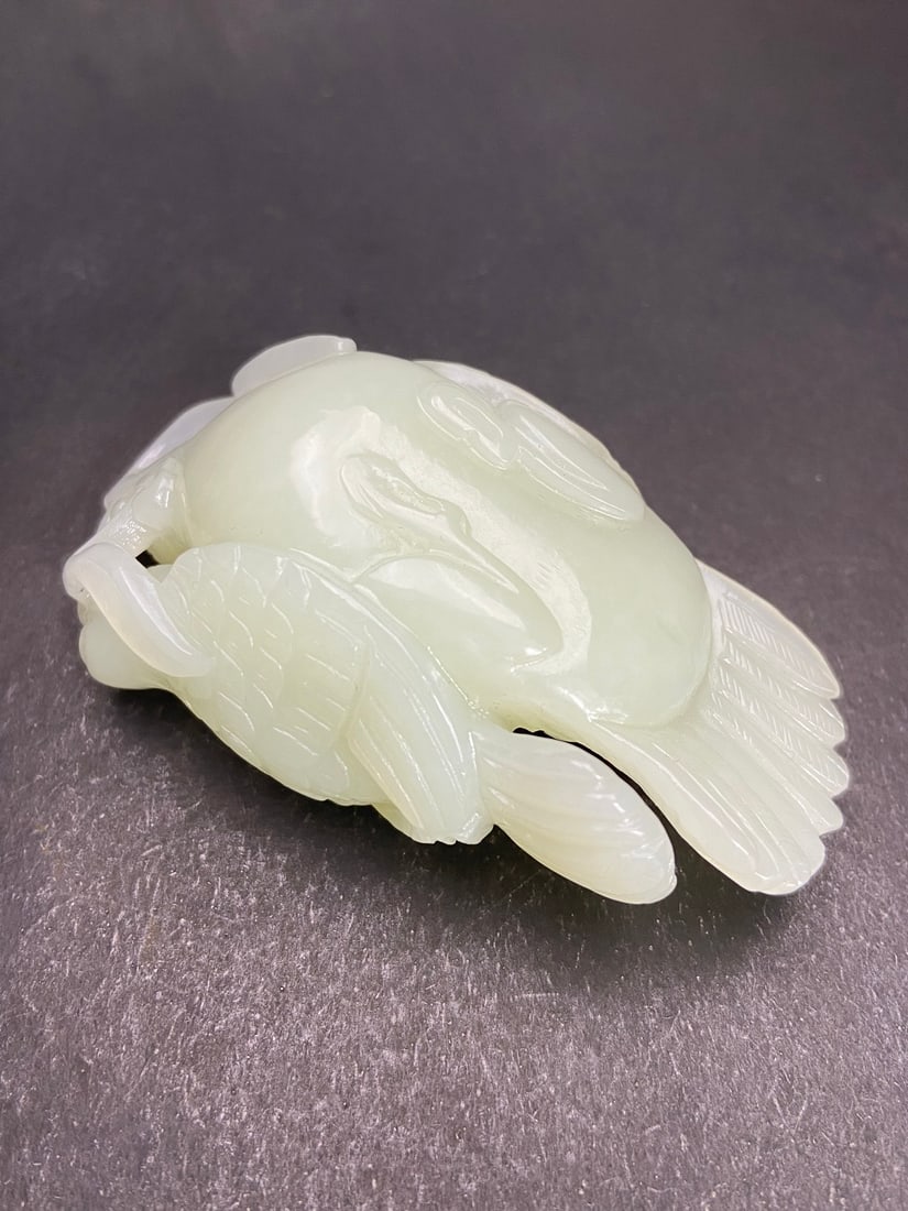 A Exquisite Hotan Jade Bird Handheld Carving - 5