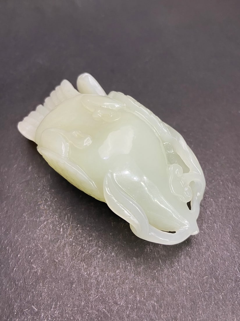 A Exquisite Hotan Jade Bird Handheld Carving - 6
