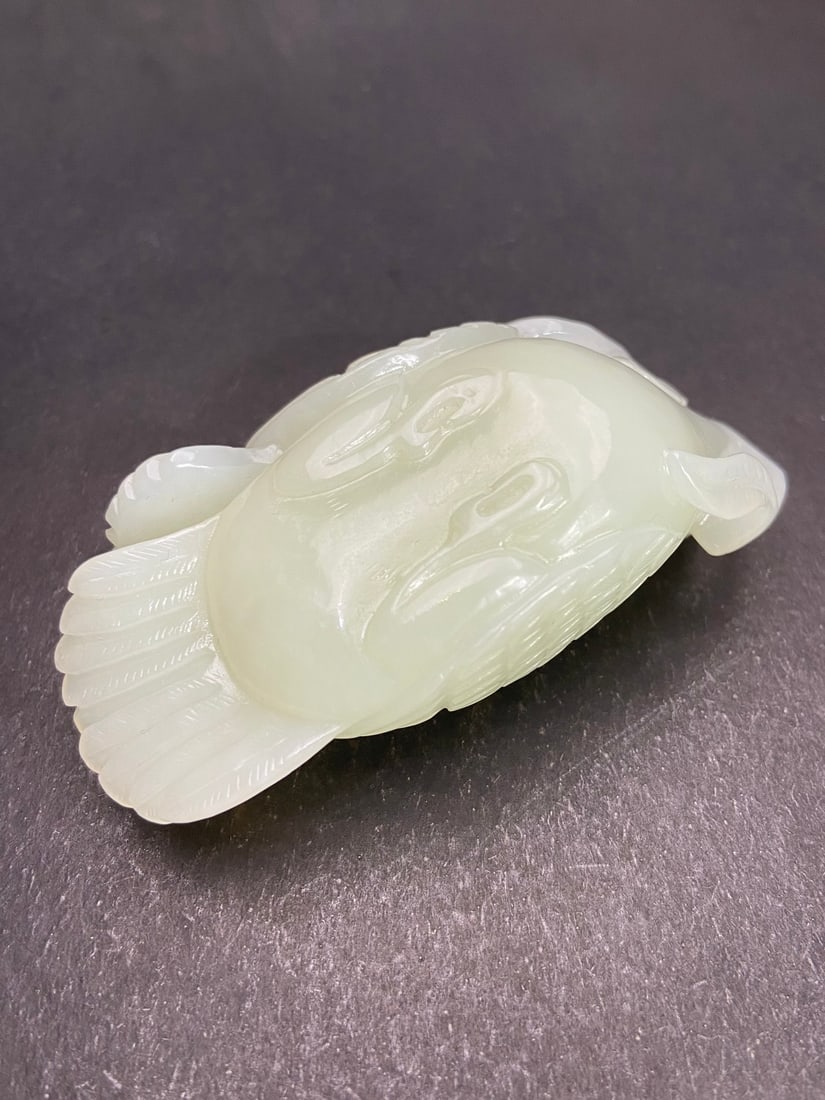 A Exquisite Hotan Jade Bird Handheld Carving - 7
