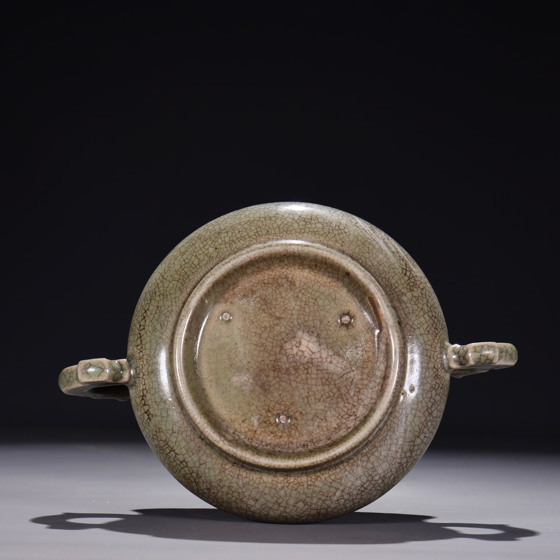 A Exquisite Ru yao Double-Ears Censer - 9