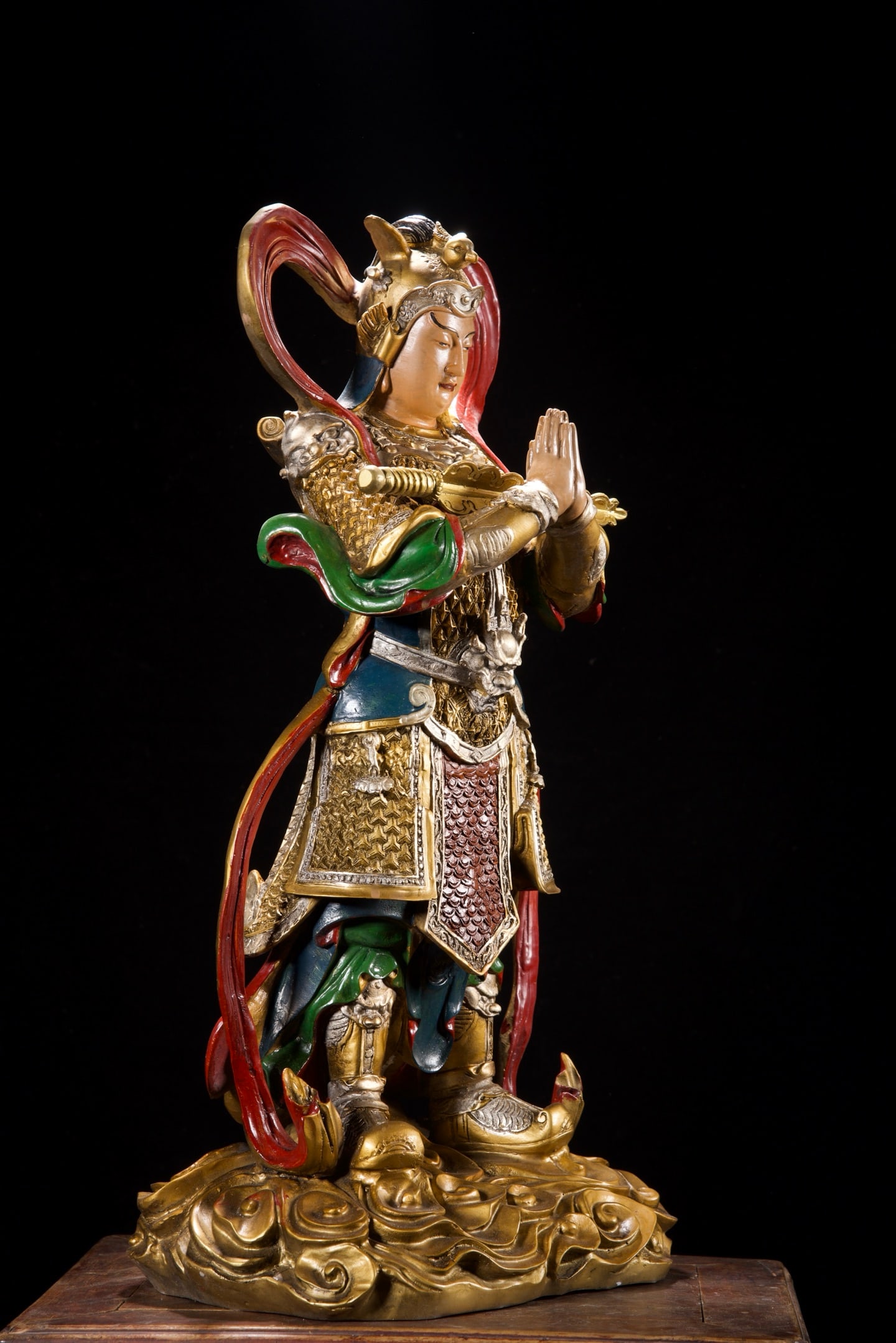 A Exquisite Coppery Painted Color Figures Ornament - 6