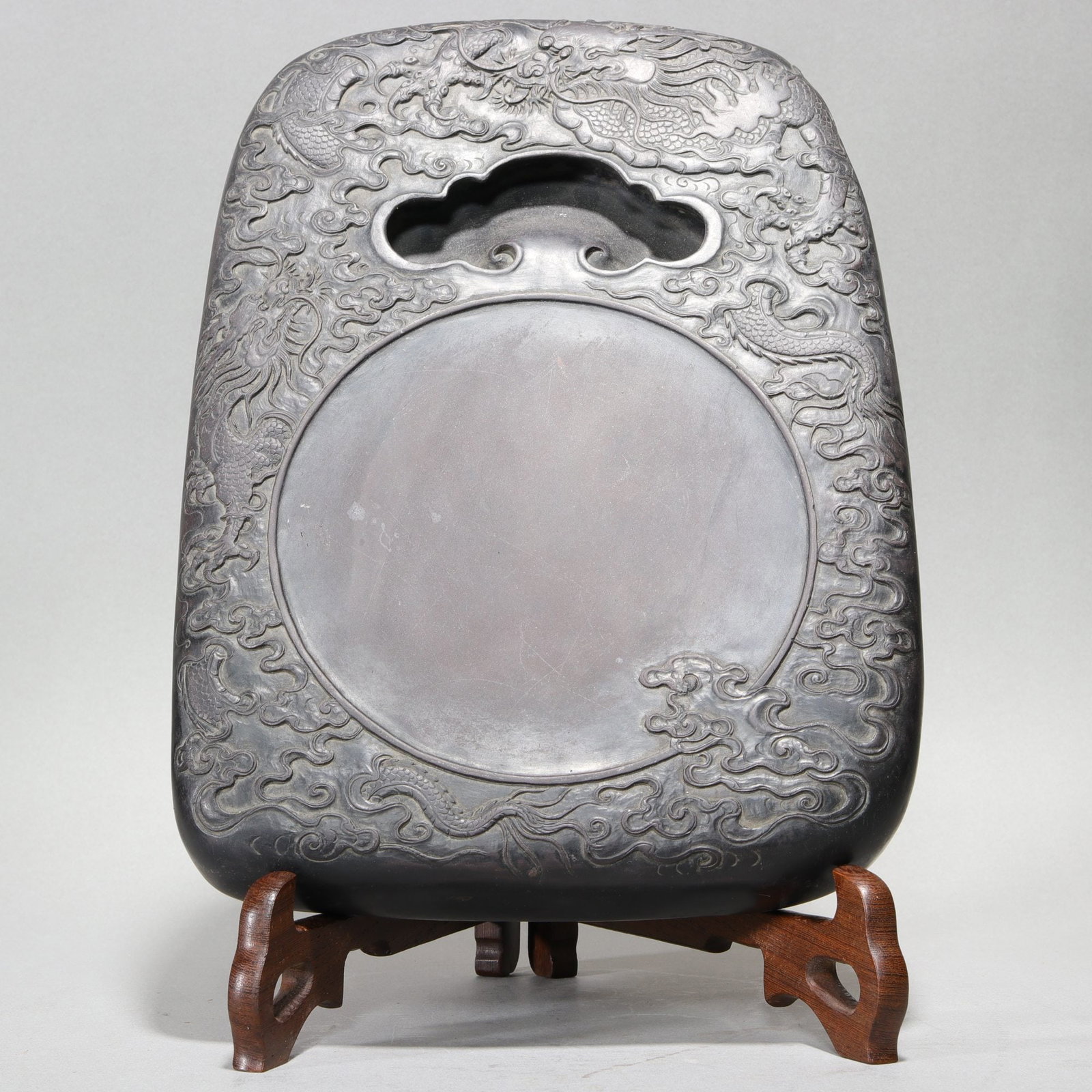 A Exquisite Dragon Pattern Inkstone - 2