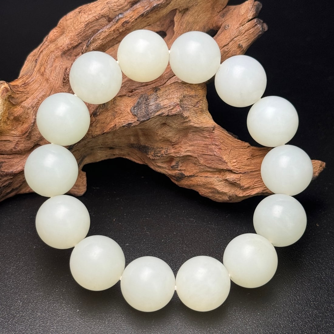 A Exquisite Hotan Jade Round beads Bracelets - 2