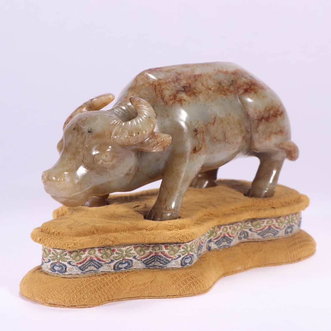 A Exquisite Hotan Jade Buffalo Ornament - 3