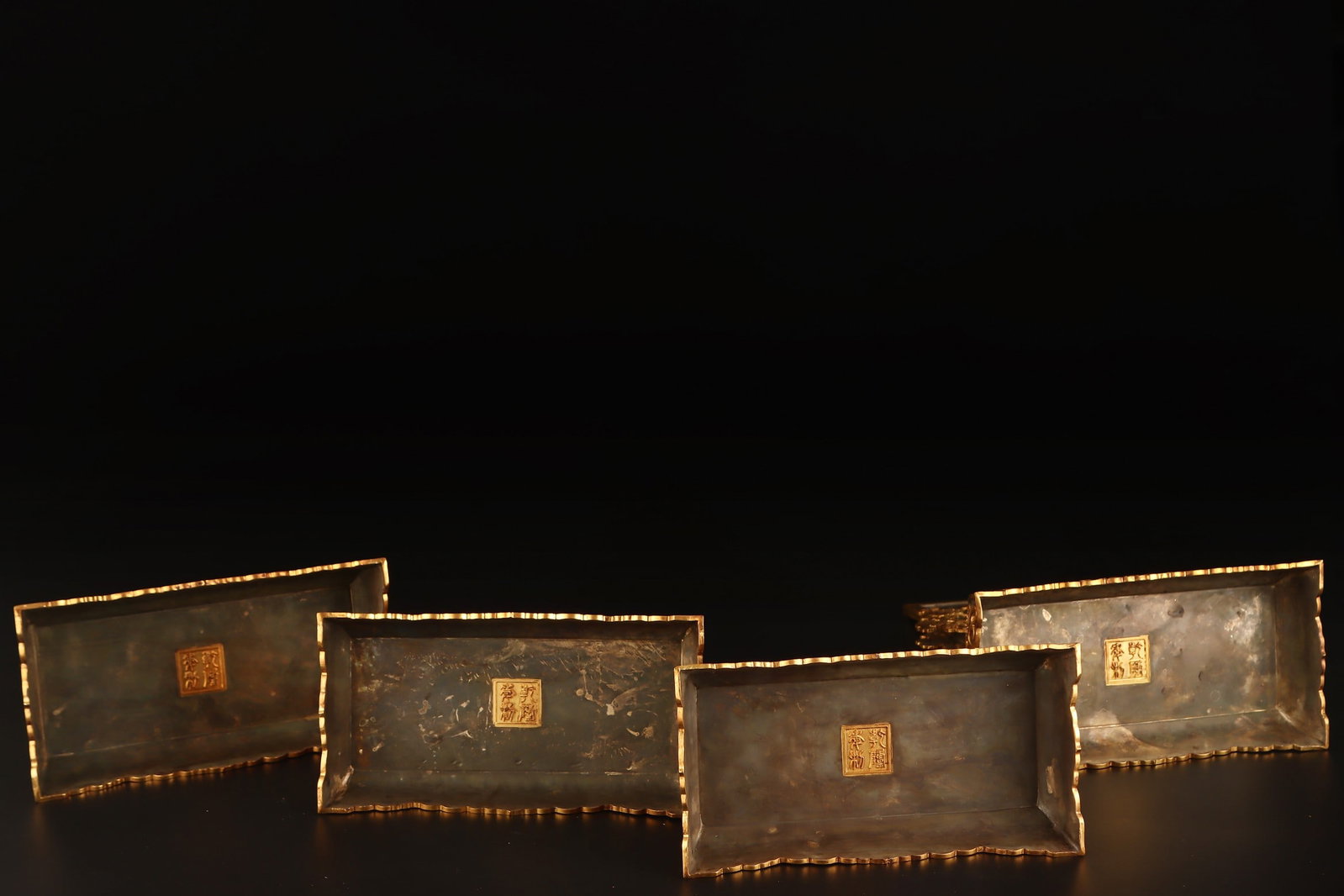 A Set of Exquisite Gilt Bronze Flower Pattern Screen - 8