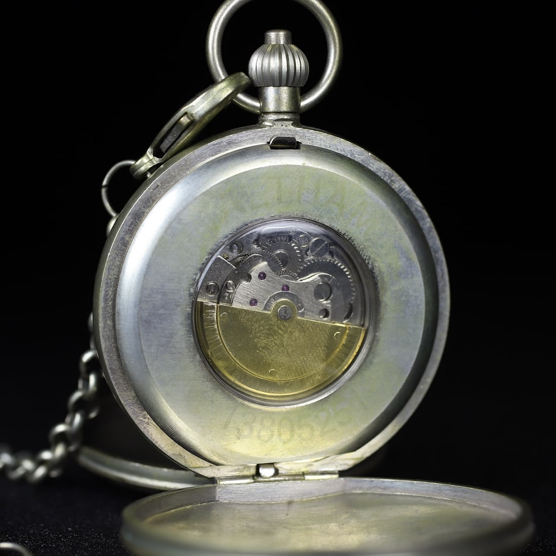 A Exquisite Silver Figures Pattern Double Opening Pocket Watch - 8