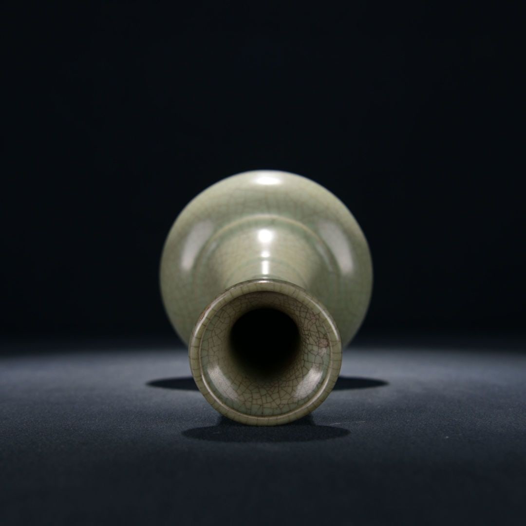 A Exquisite Ru yao Sky Blue Glazed string pattern Vase - 8