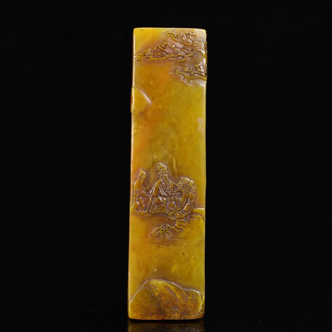 A Exquisite Shoushan Stone Figures Pattern Seal - 2