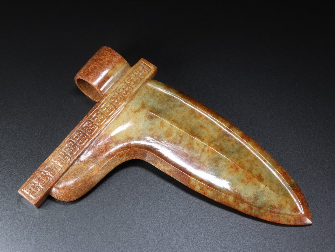 A Exquisite Hotan Jade Weapons - 3