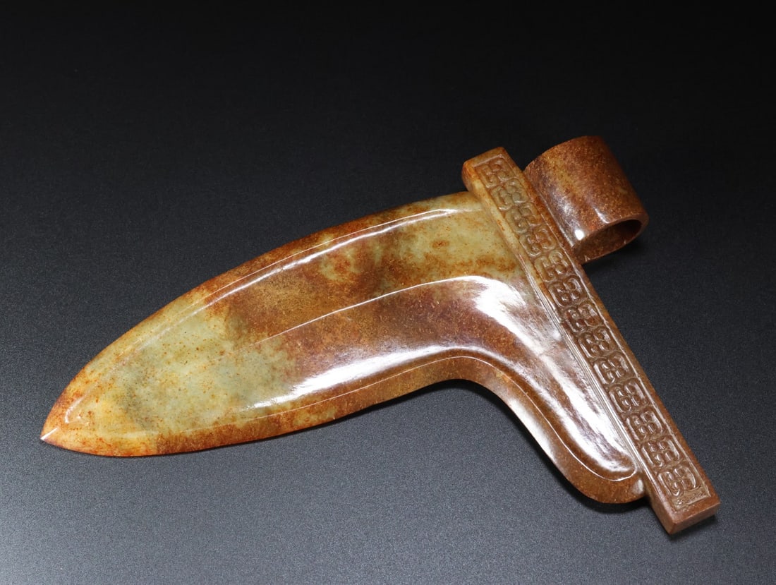 A Exquisite Hotan Jade Weapons - 5