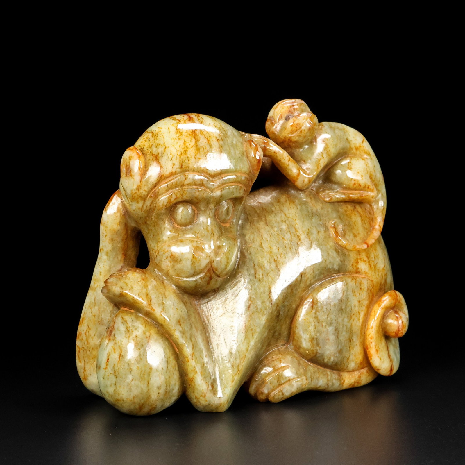 A Exquisite Hotan Jade Monkey Ornament - 2