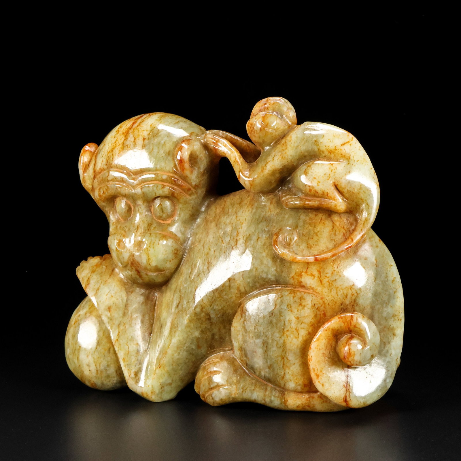 A Exquisite Hotan Jade Monkey Ornament - 3