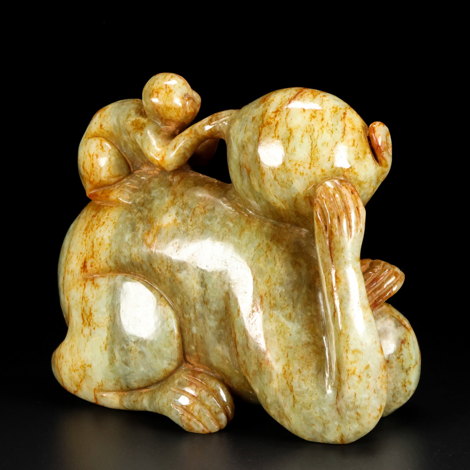 A Exquisite Hotan Jade Monkey Ornament - 5