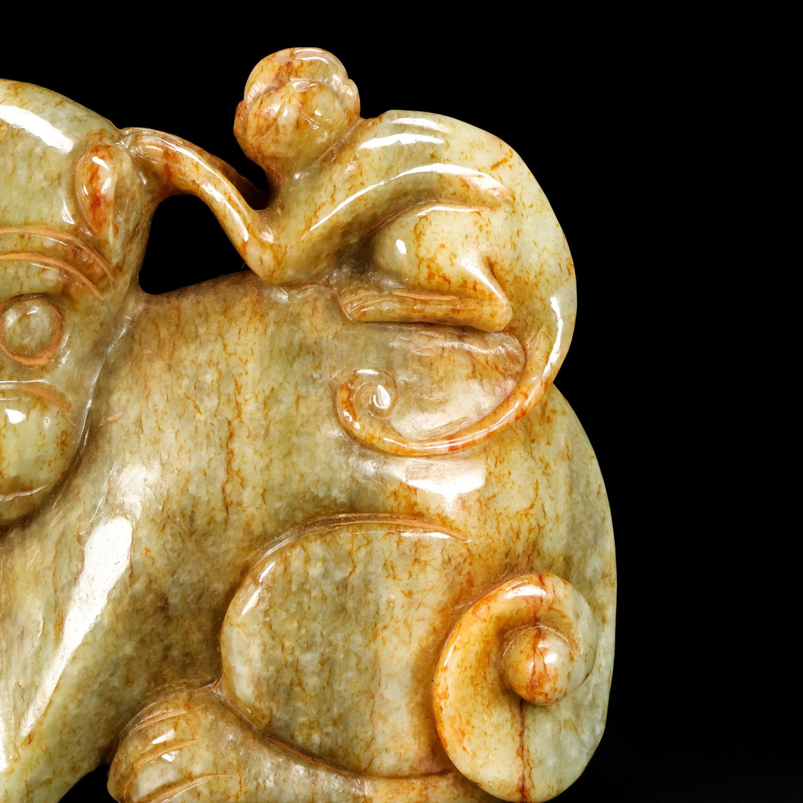 A Exquisite Hotan Jade Monkey Ornament - 7