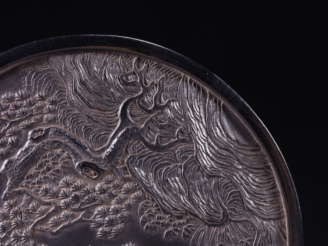 A Exquisite Landscape Pattern Round China ink - 2