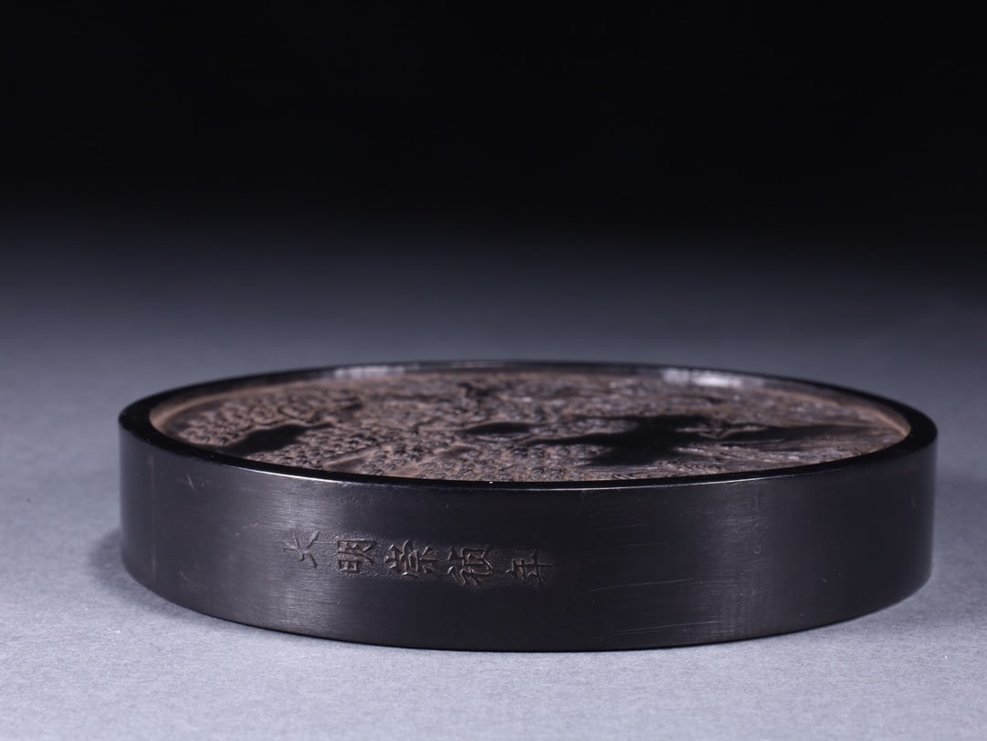 A Exquisite Landscape Pattern Round China ink - 5