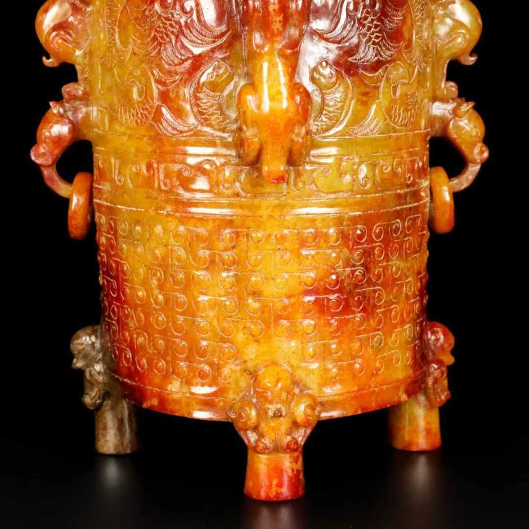 A Exquisite Hotan Jade Cup - 5