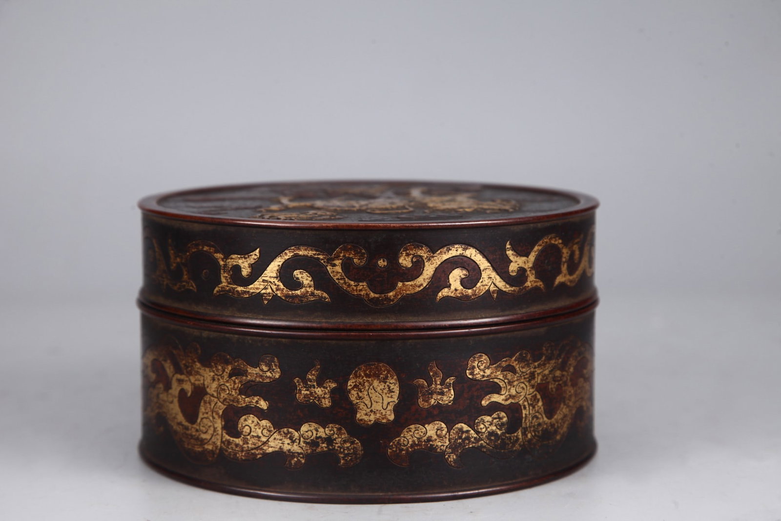 A Exquisite Gilt Bronze Dragon Pattern Box - 3