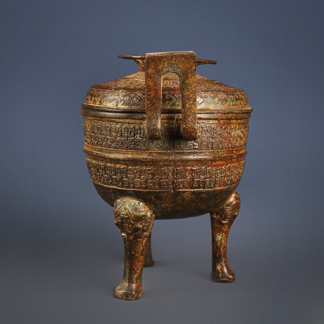 A Exquisite Bronze Dragon Pattern Jar - 3