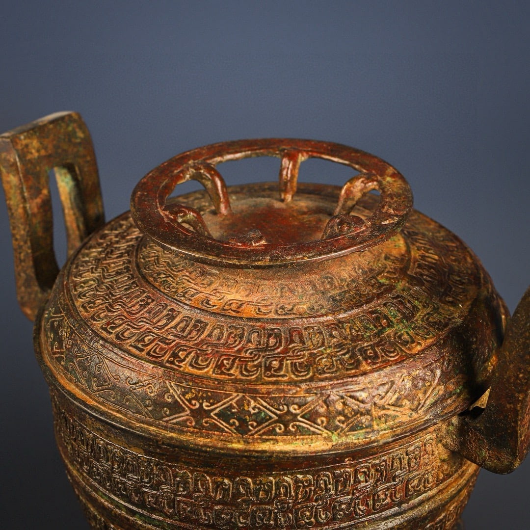 A Exquisite Bronze Dragon Pattern Jar - 7