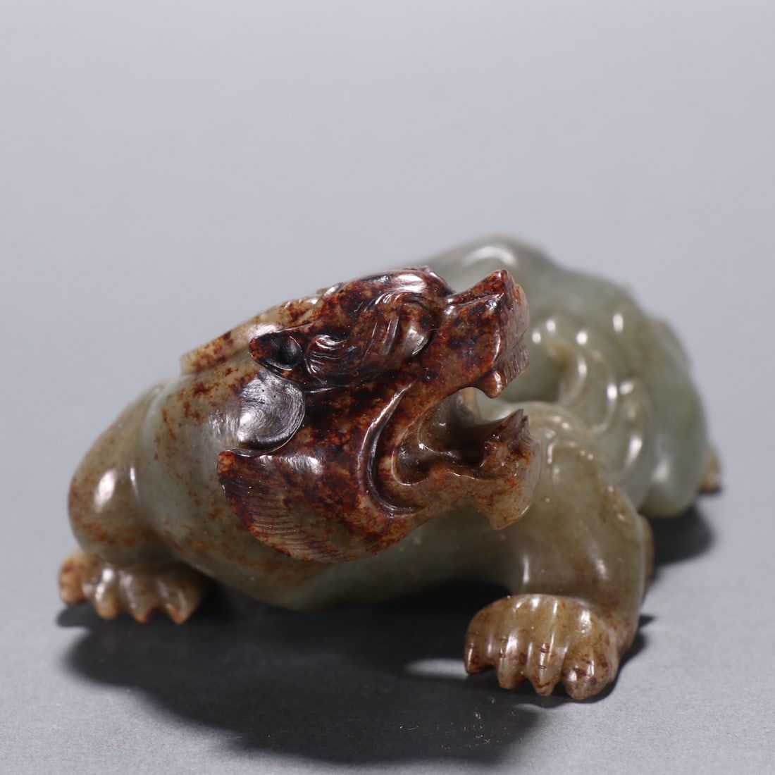 A Exquisite Gaogu Jade Auspicious Beast Ornament - 3