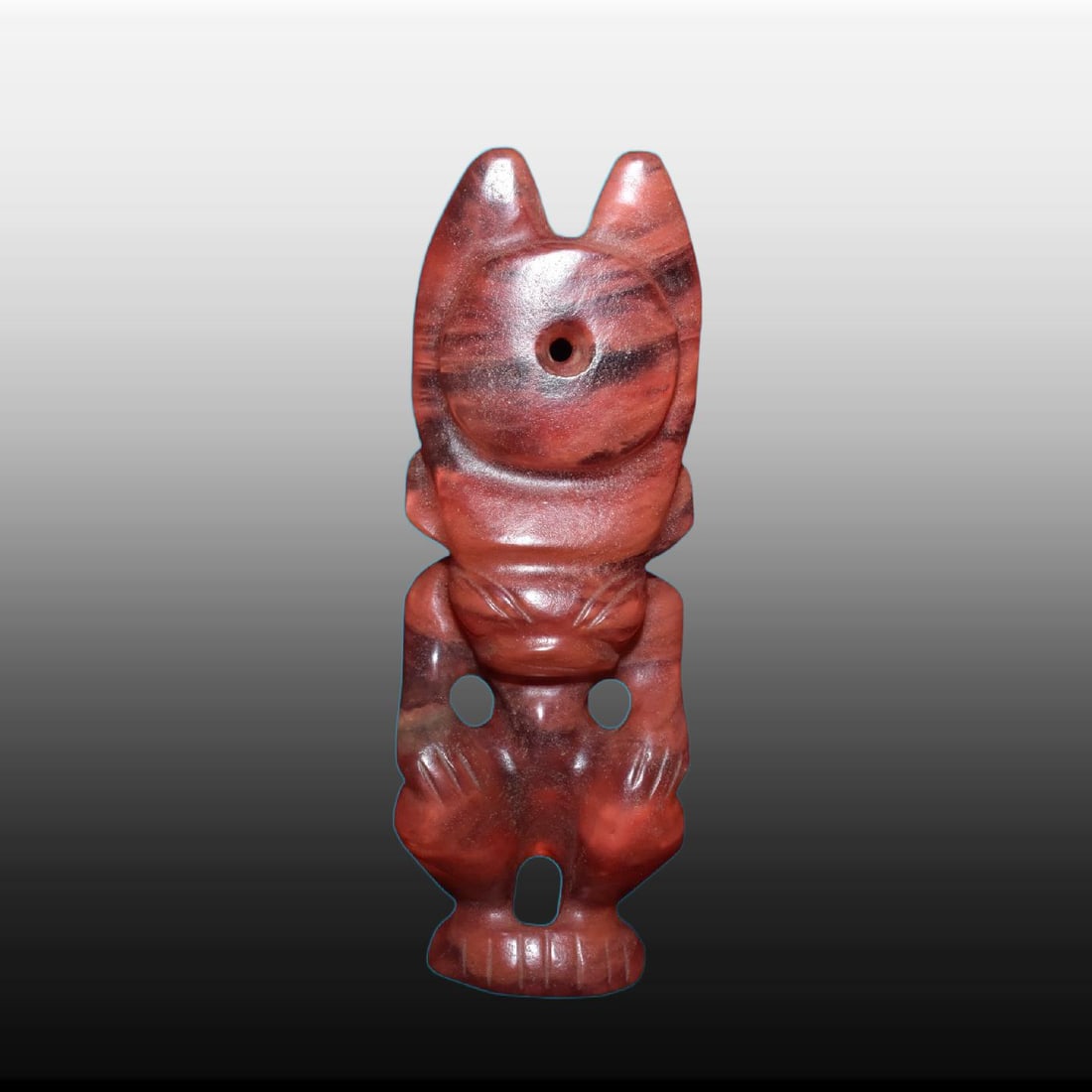 A Exquisite Crystal Figure Ornament: A Exquisite Crystal Figure Ornament,Ancient Time, China,Size:8.7inx3.3in,Weight:910g 水晶人形摆件,远古时期