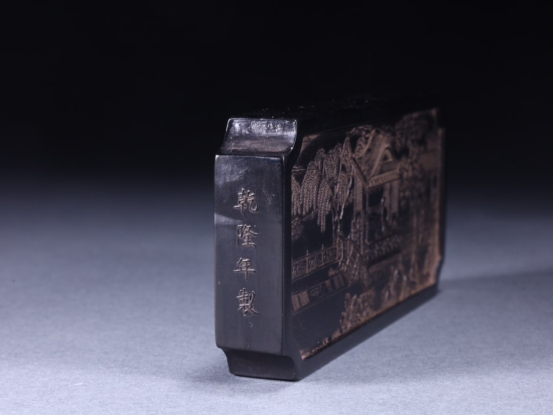 A Exquisite Figures Pattern Square China ink - 4