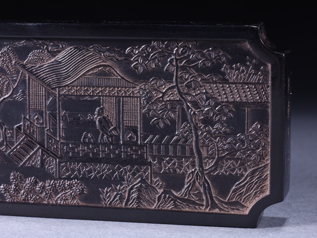 A Exquisite Figures Pattern Square China ink - 5
