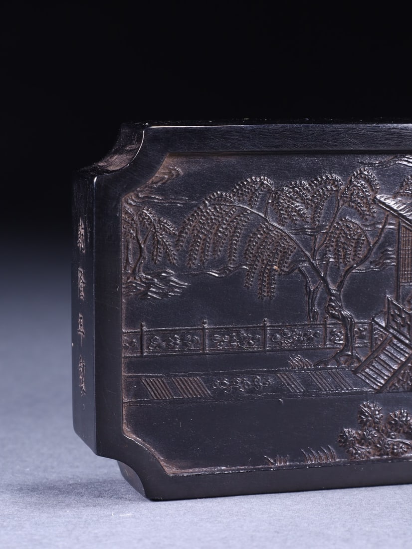 A Exquisite Figures Pattern Square China ink - 6